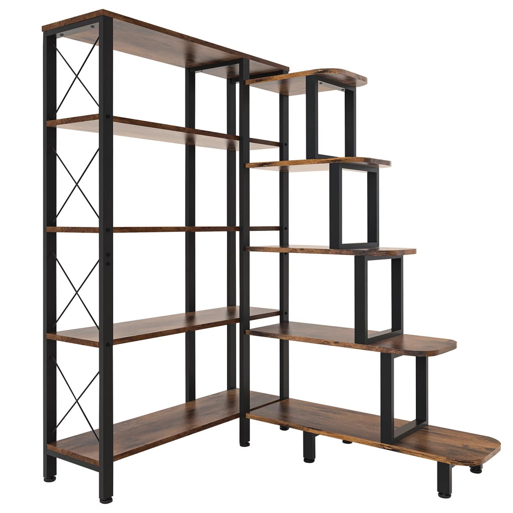 Large Reversible 5 Tier Corner Bookshelf B79810