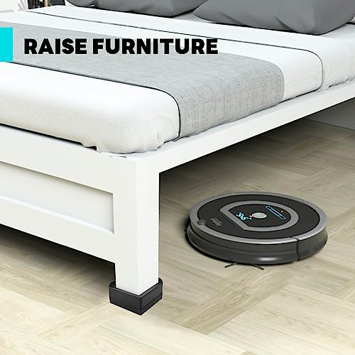 Black 4 Pack Furniture Risers 1.5 Inch B6626