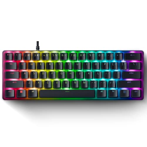 60% Gaming Keyboard with Clicky Optical Switches and PBT Keycaps E634