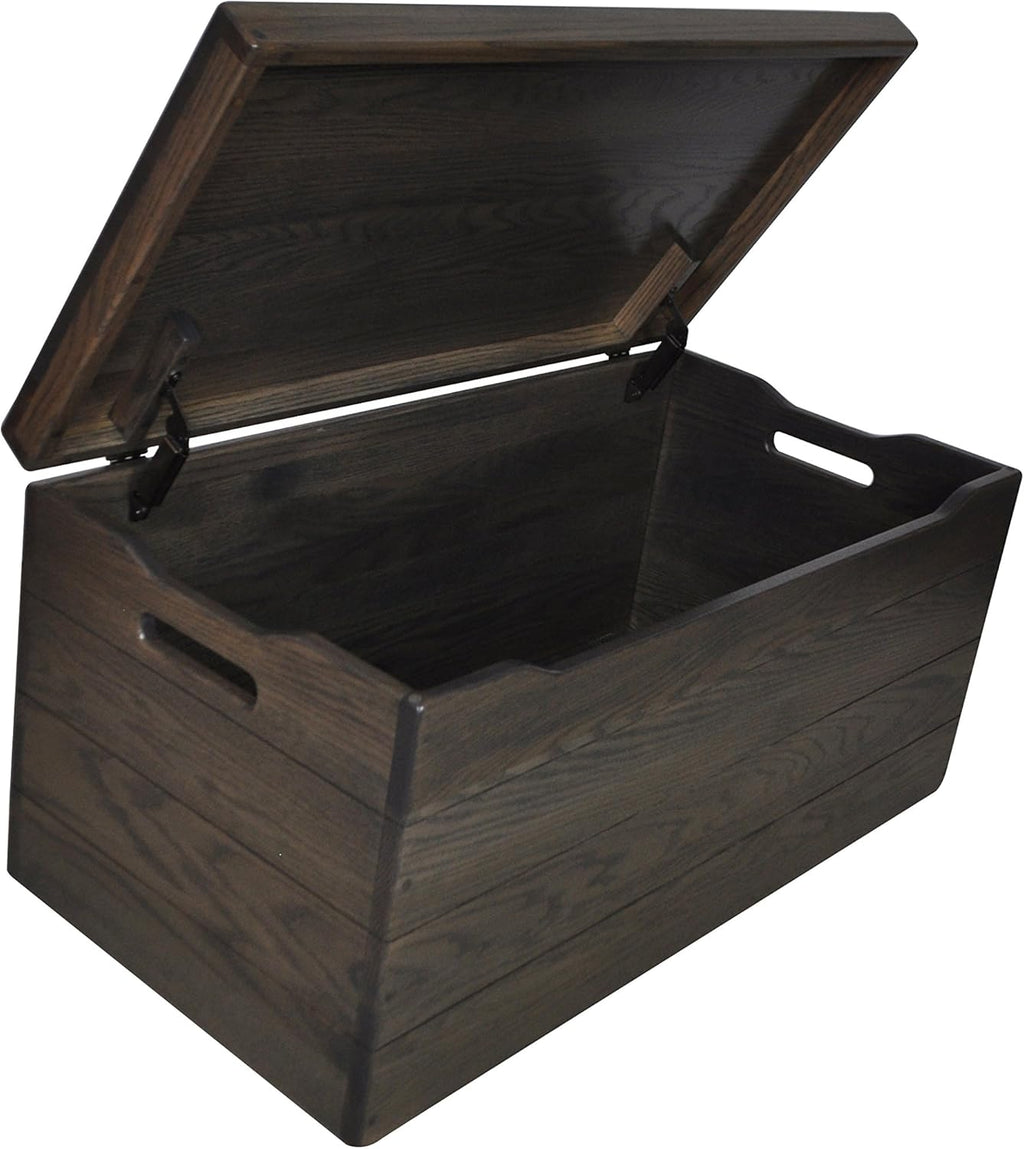 30" Solid Wooden Storage Chest with Handles Q5585