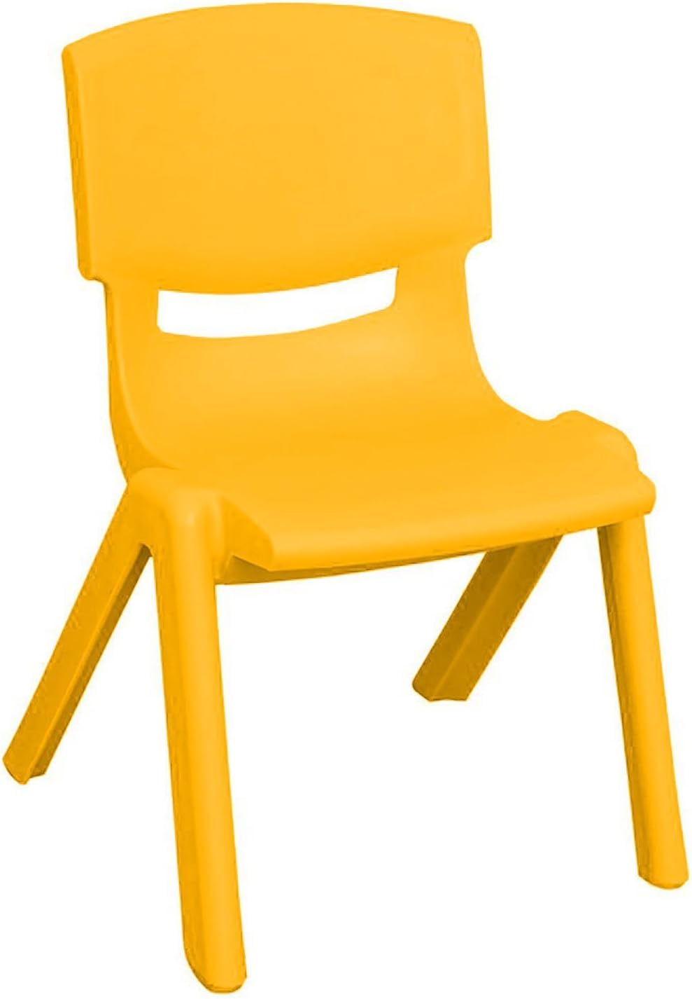 Stackable Plastic Kids Learning Chairs, 20.8x12.5 Inches, Red, 2 Pack B642014