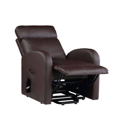Beige PU Power Lift Recliner Q72267