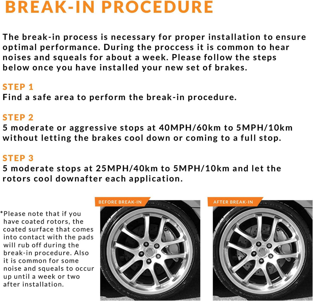 Max Brakes Premium OE Rotors with Carbon Ceramic Pads V484081