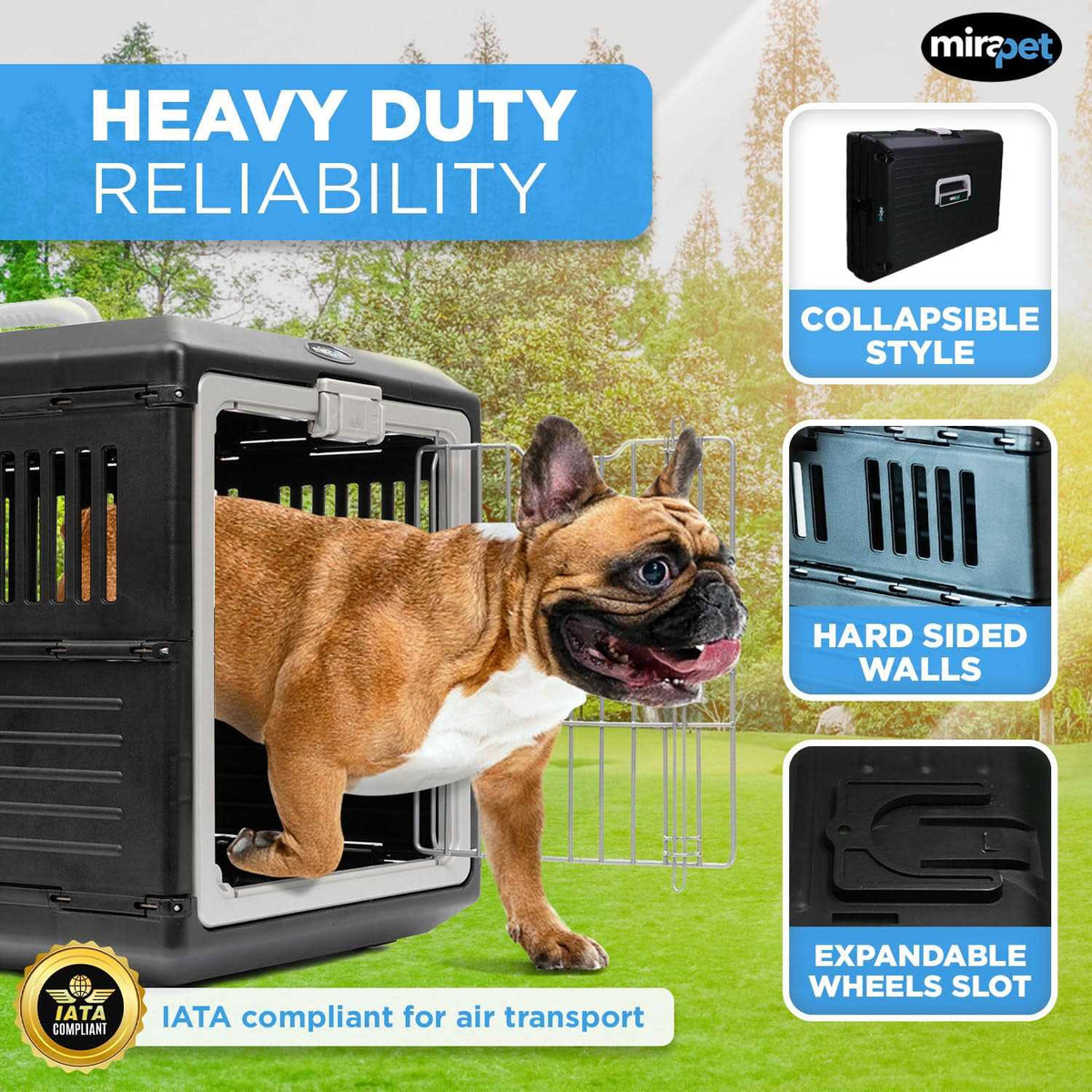 Pet carriers Airline Tsa Approved Travel crates for Cats and Dogs G801