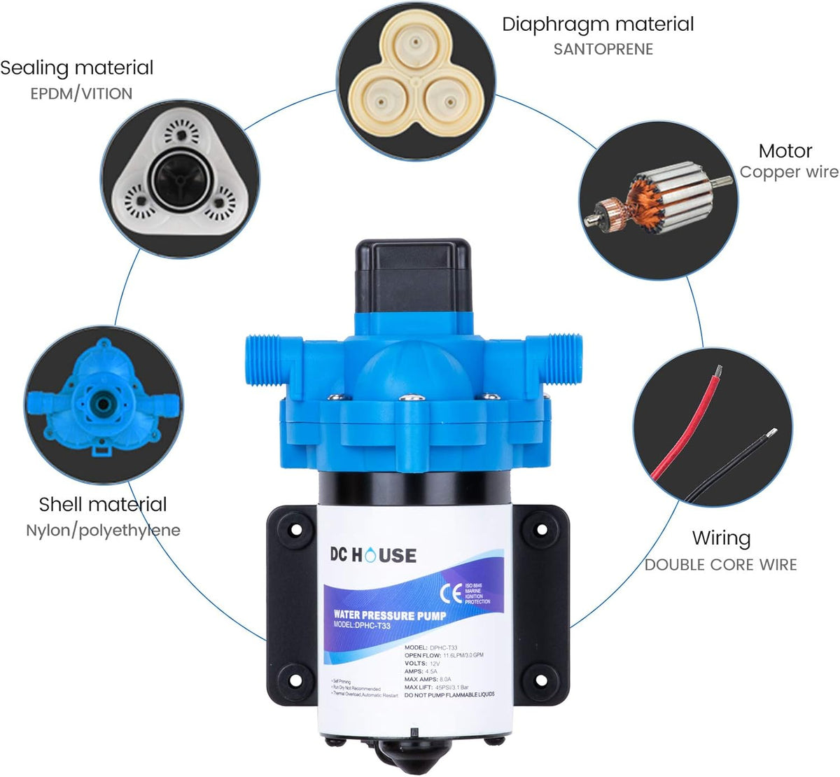 12 Volt DC Self Priming Transfer Pump Pack of 2 V700534