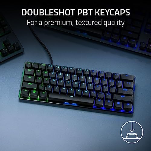 60% Gaming Keyboard with Clicky Optical Switches and PBT Keycaps E634