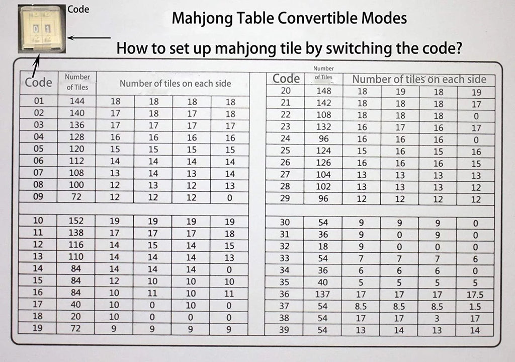 44mm Tiles Folding Automatic Mahjong Table with Drawers F175631