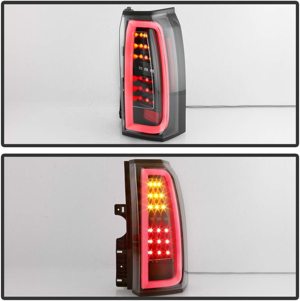 Black Full LED Tail Lights Pair Set E35163