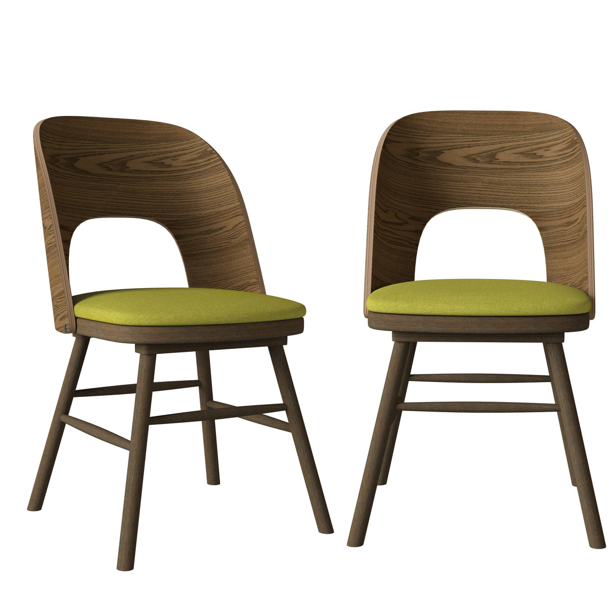 Kiwi Green Armless Side Chair Set of 2 Y68575
