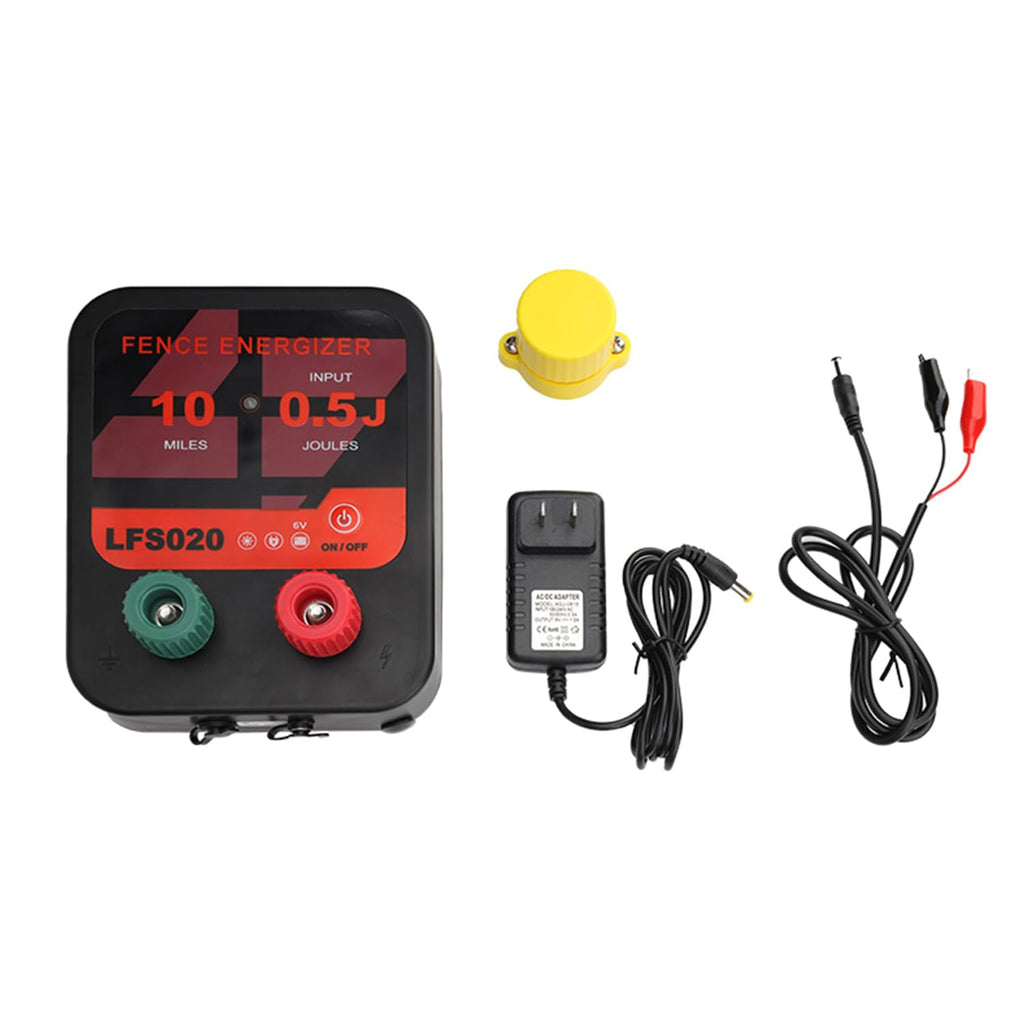 12V 0.3J 10 Miles Waterproof Electric Fence Charger T4438