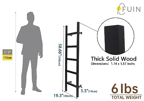 Black Wooden Blanket Ladder Z361550