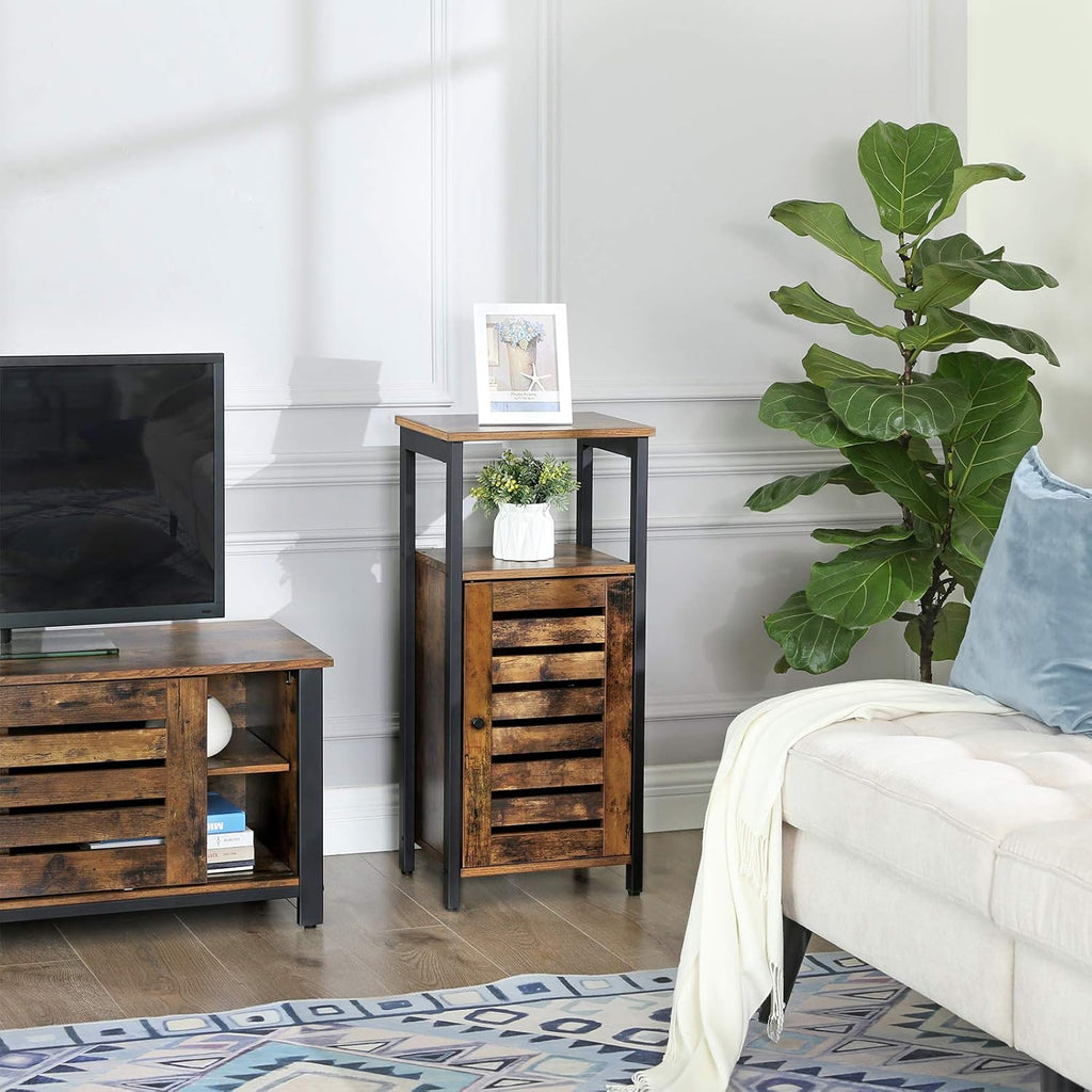 Rustic Brown Standing Storage Cabinet R5747
