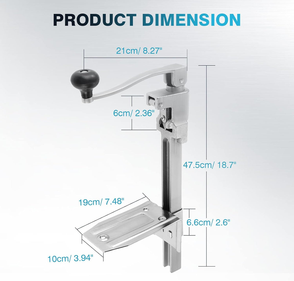 Heavy Duty Table Mount Manual Can Opener B78258