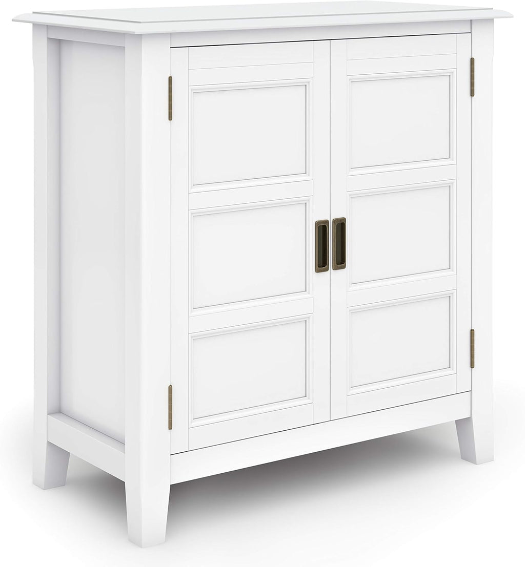30 inch Wide Mahogany Brown Wood Storage Cabinet with 2 Doors N840854