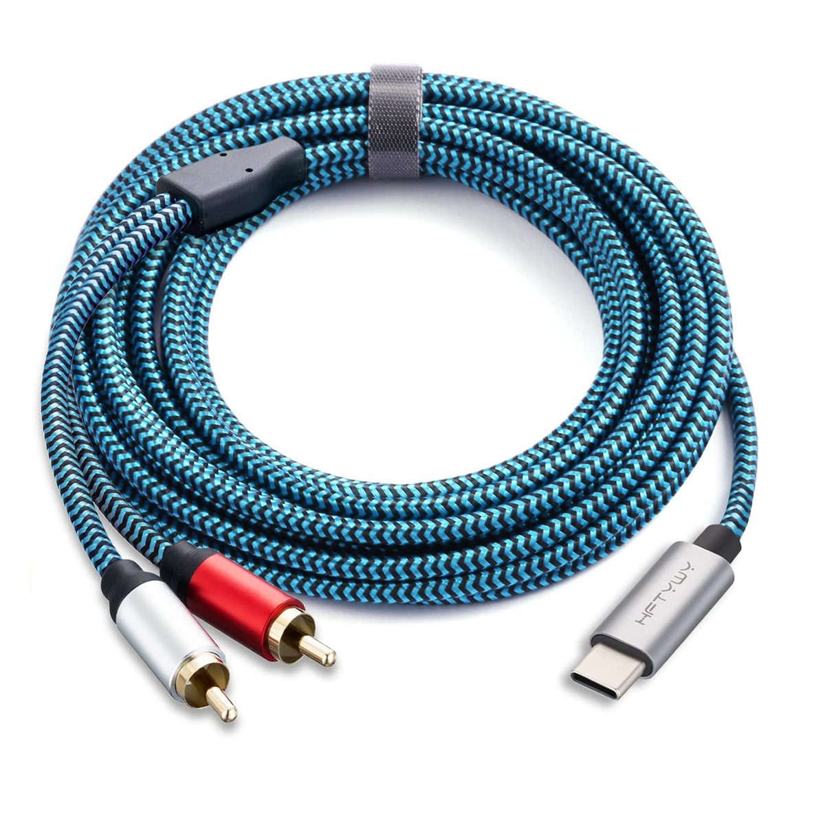 USB C to 2 Male RCA Audio Stereo Cable 15 ft L58685