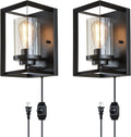 Black 2 Pack Wall Sconce Light Fixture G517107