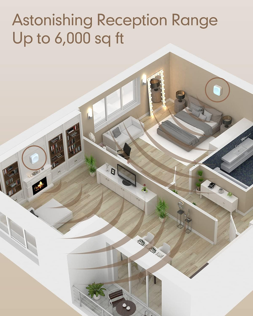 Cell Phone Booster for Home with 2 Indoor Antennas Q320832