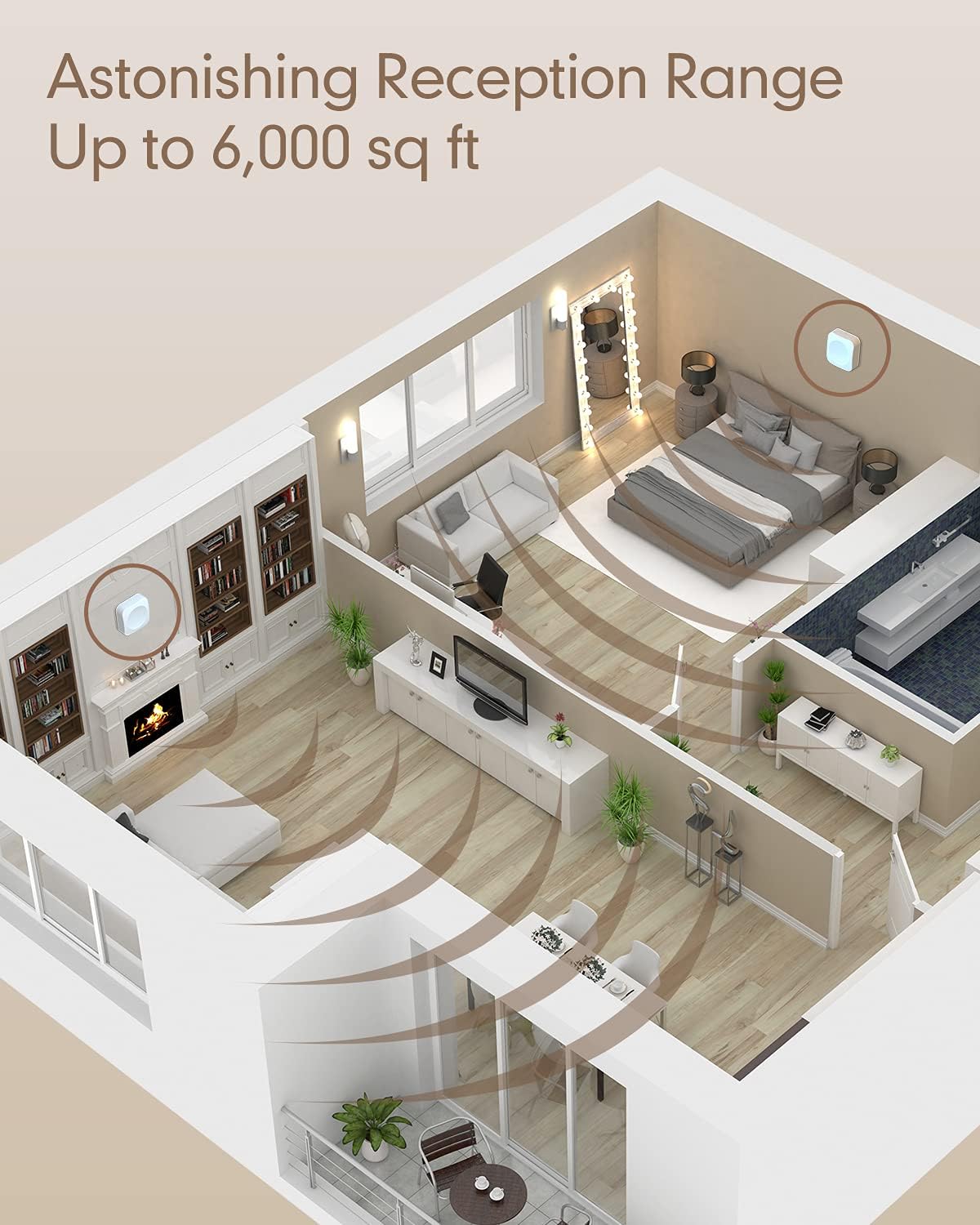 Cell Phone Booster for Home with 2 Indoor Antennas Q320832