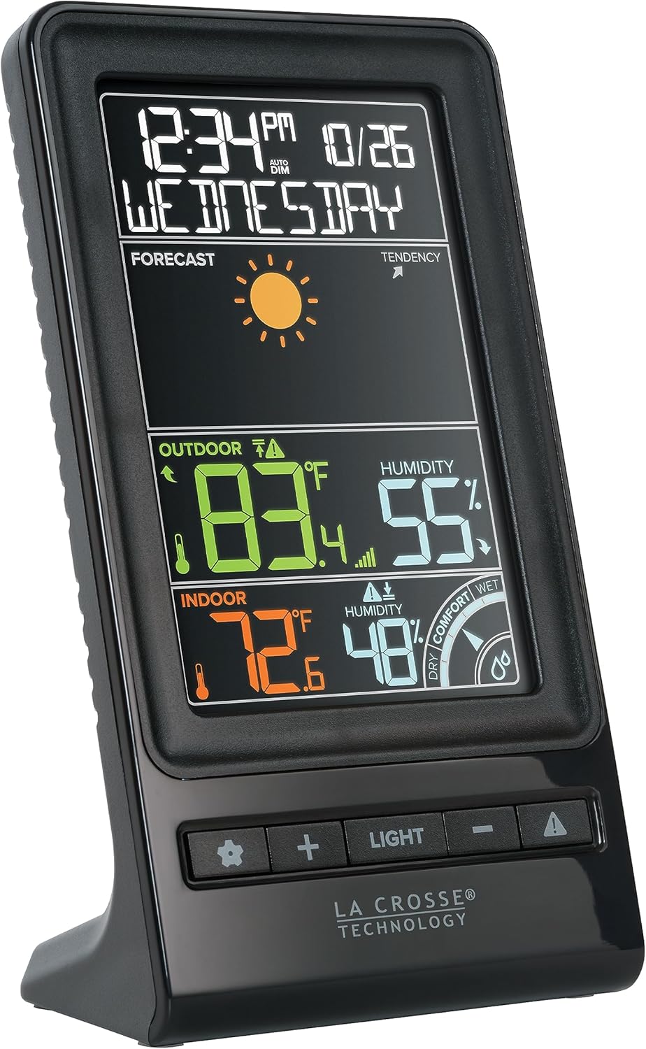 Black Digital Wireless Forecast Station S5526