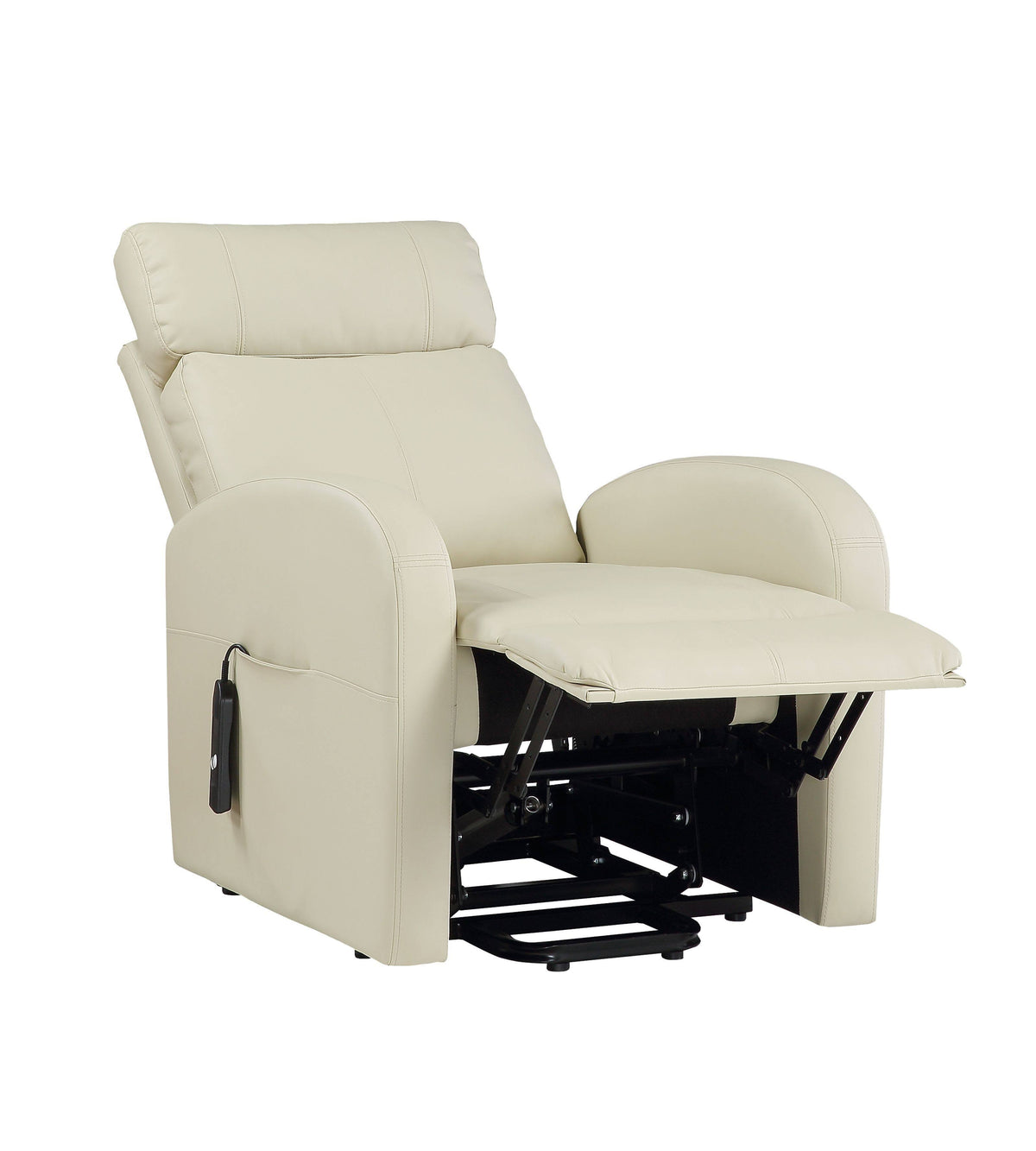 Beige PU Power Lift Recliner Q72267