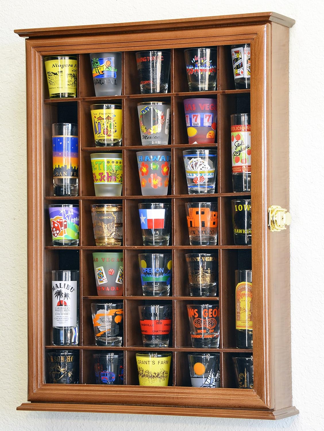 Shot Glass Display Case Wall Rack X188627