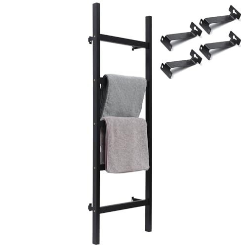 Black Wooden Blanket Ladder Z361550