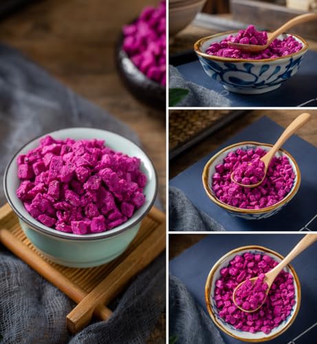 Freeze Dried Dragon Fruit Cubes No Sugar Added 3.5oz T172