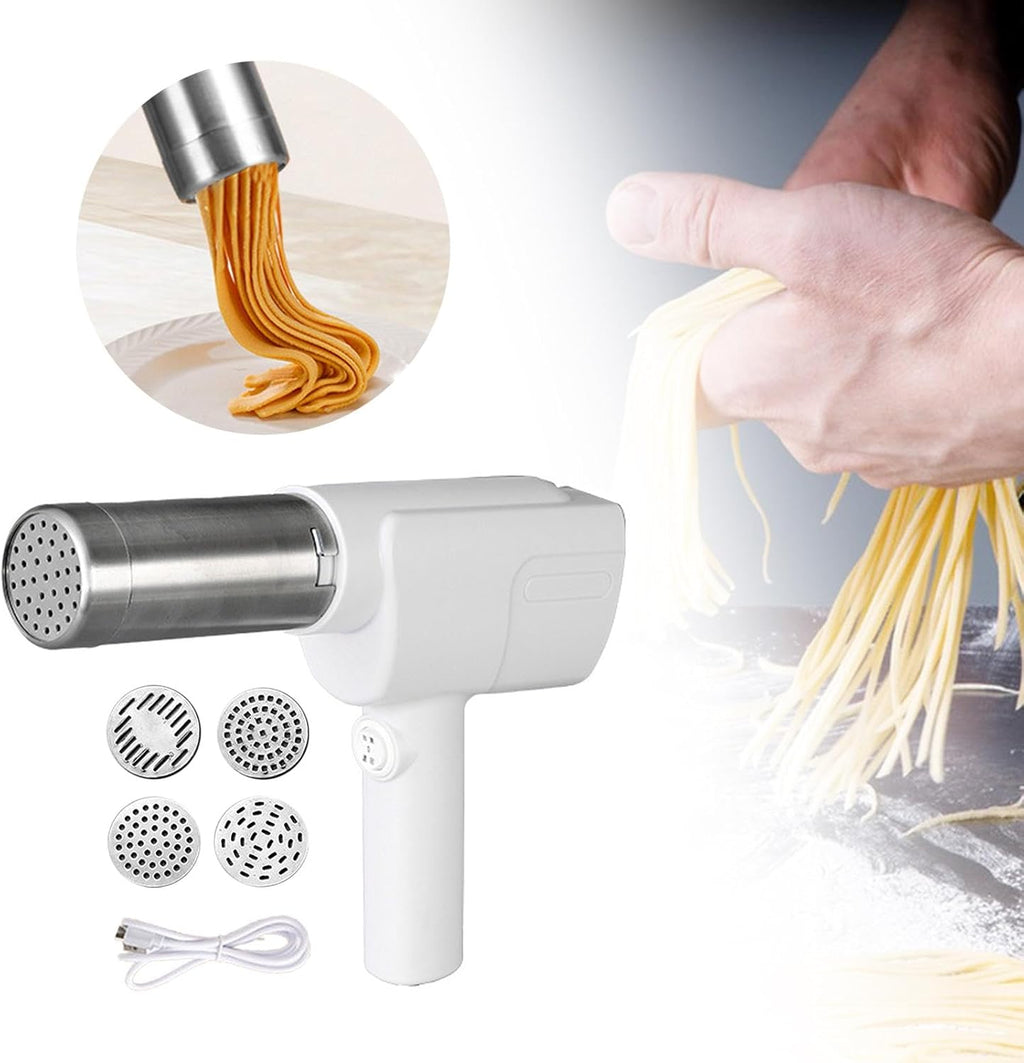 Handheld Electric Pasta Maker with 5 Heads A1550