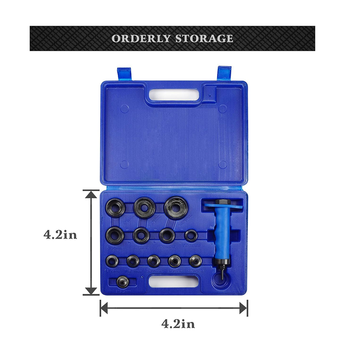 14 pcs Hollow Punch Kit with Storage Case R585