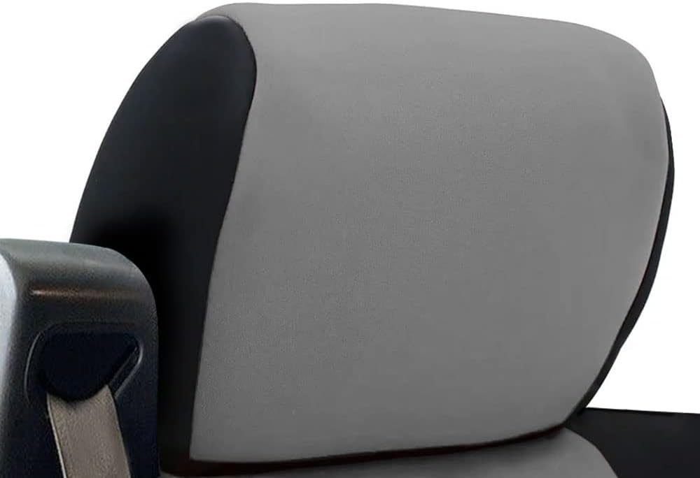 Neoprene Car Front Seat Covers Gray & Black X9873