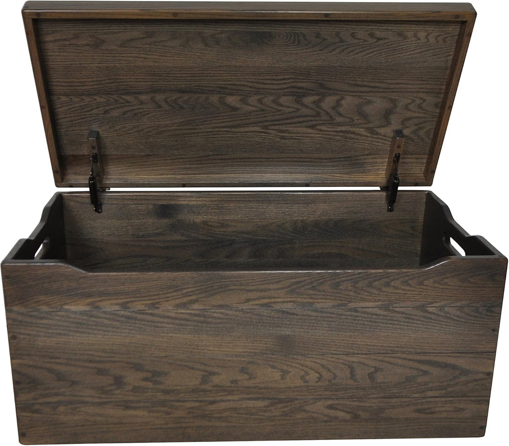 30" Solid Wooden Storage Chest with Handles Q5585