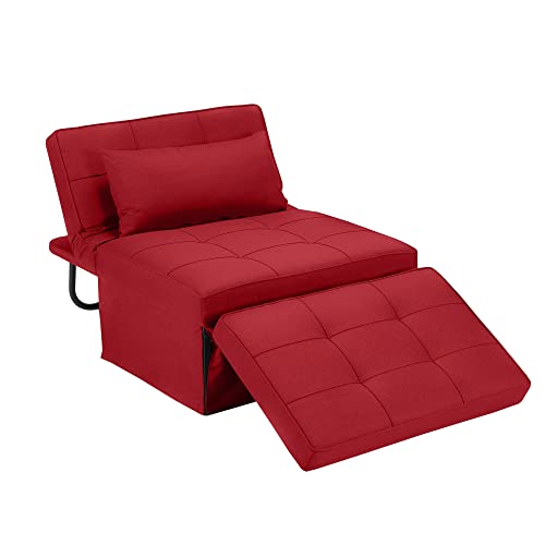 Dark Grey 4 in 1 Folding Ottoman Couch Bed S113846