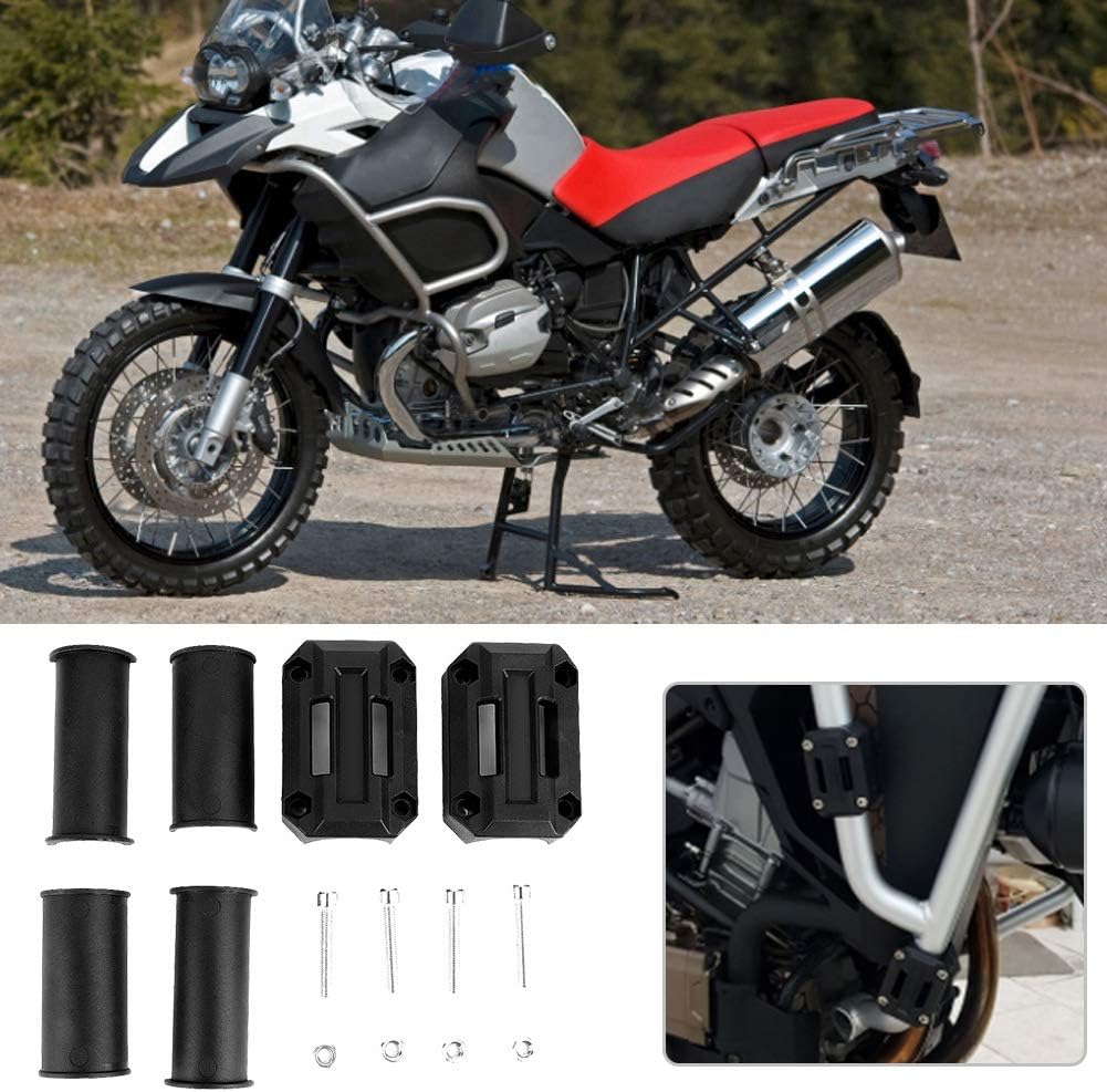 Black 3 Pair Universal Motorcycle Bumper Blocks Engine Guard Y1301