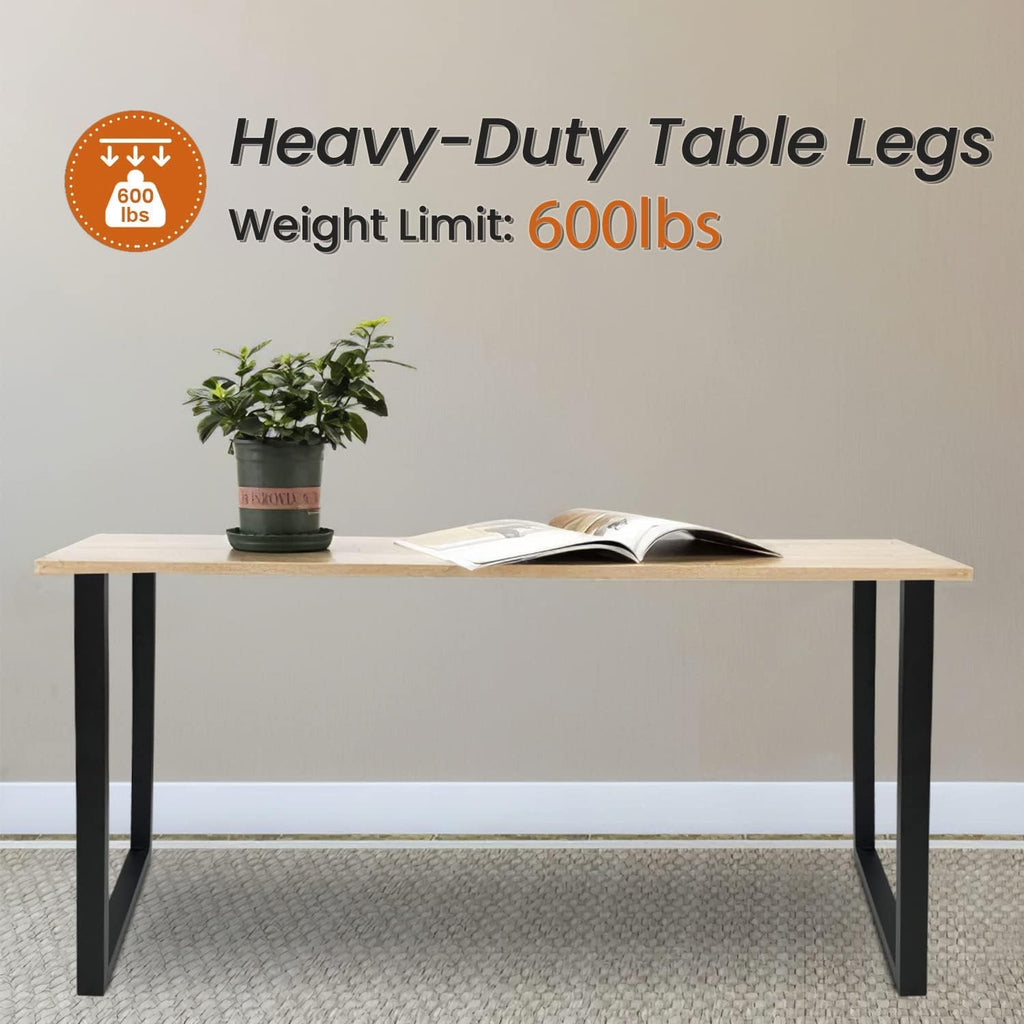 28'' Height 17.7'' Wide Black Metal Table Legs 2 PCS S62506