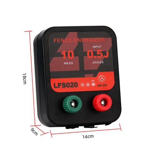 12V 0.3J 10 Miles Waterproof Electric Fence Charger T4438