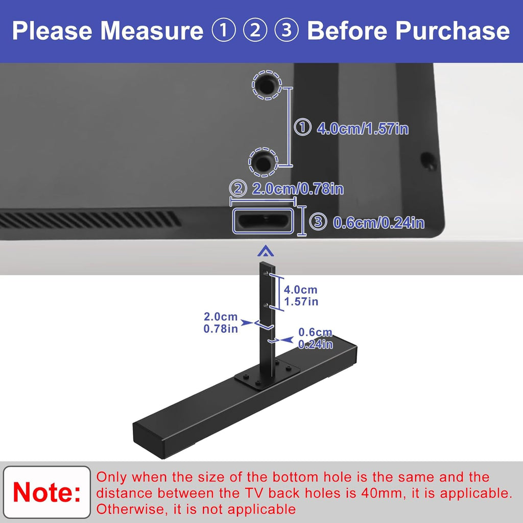 Metal TV Legs for 40mm Center-to-Center Hole Distance I183953