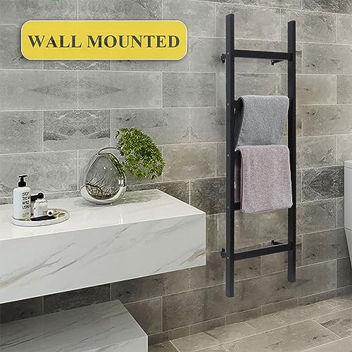 Black Wooden Blanket Ladder Z361550