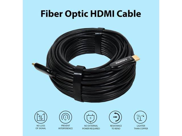 80ft Fiber Optic HDMI Cable 4K HDR I31158