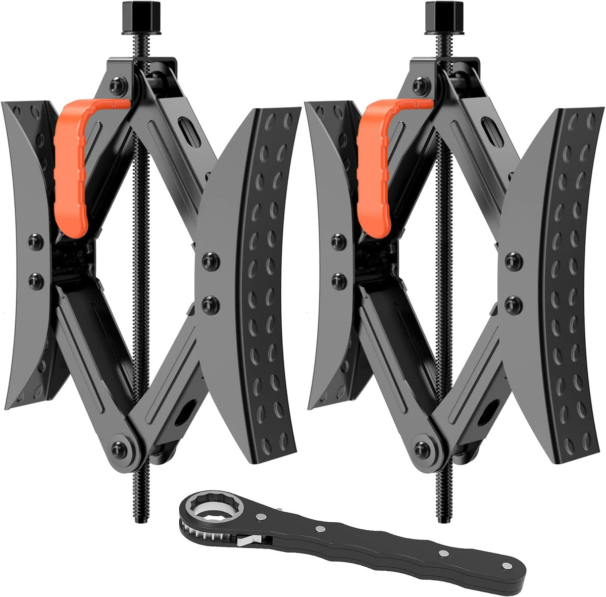X Shaped Wheel Chock Stabilizers 2 Sets with Accessories I2962