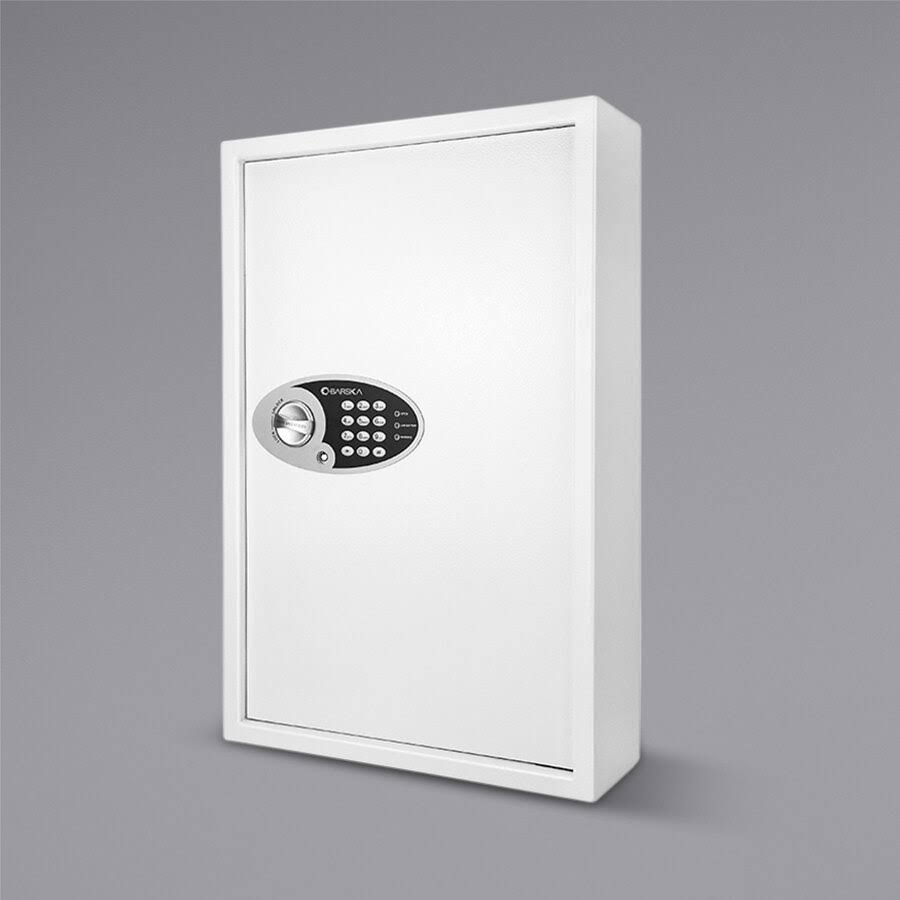 Key Cabinet 144 Hooks Steel White Q65847