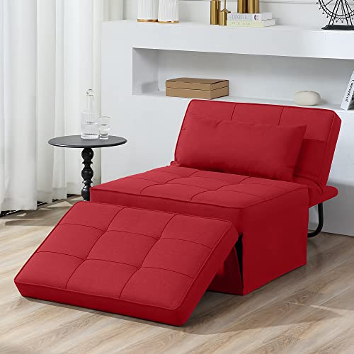 Dark Grey 4 in 1 Folding Ottoman Couch Bed S113846