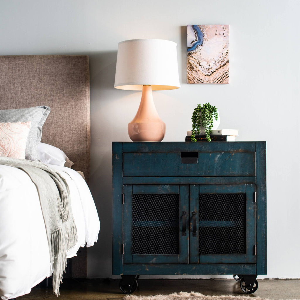 Blue 2-Door Accent Chest H604