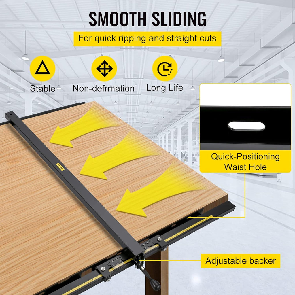 57×57 Table Saw Fence System with Front Guide Bar C2738