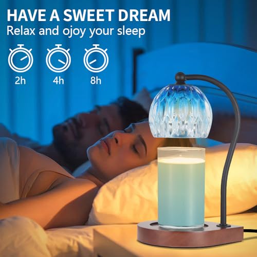 Black Electric Candle Warmer Lamp with Timer F616065