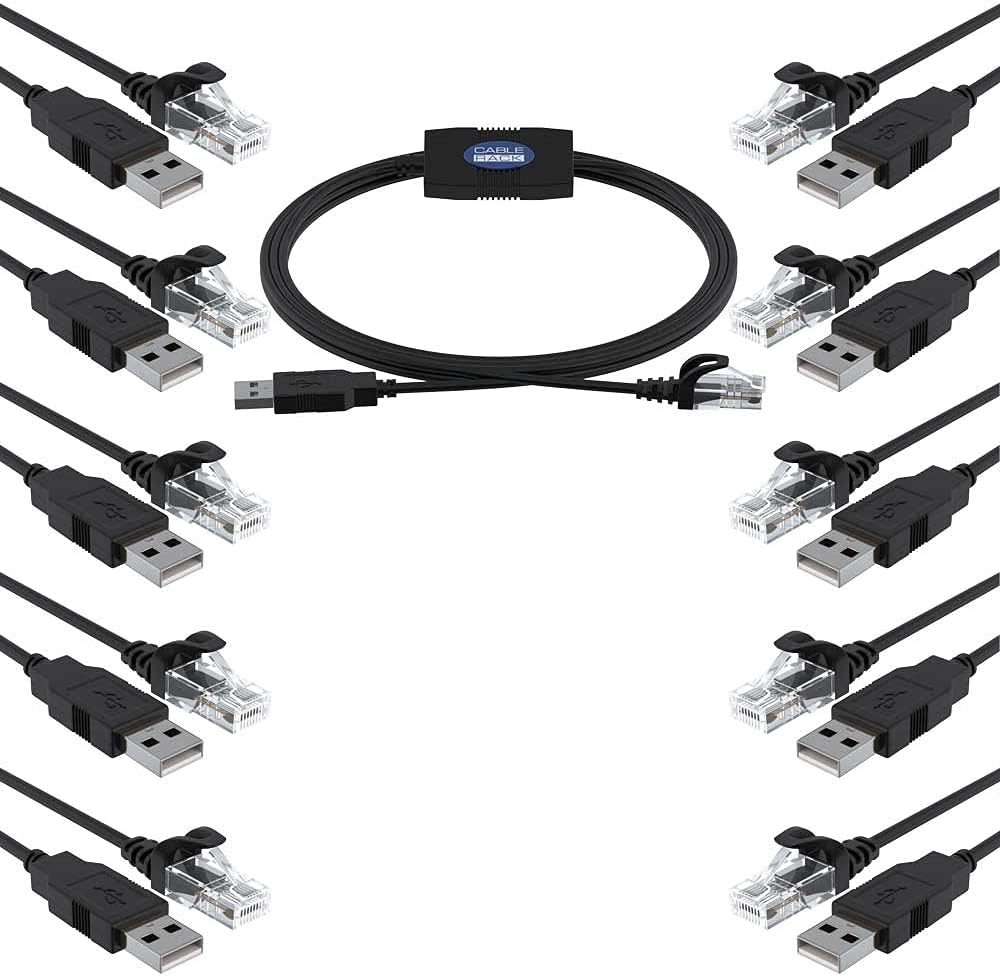 6ft USB to RJ45 Console Cable 5-Pack S534