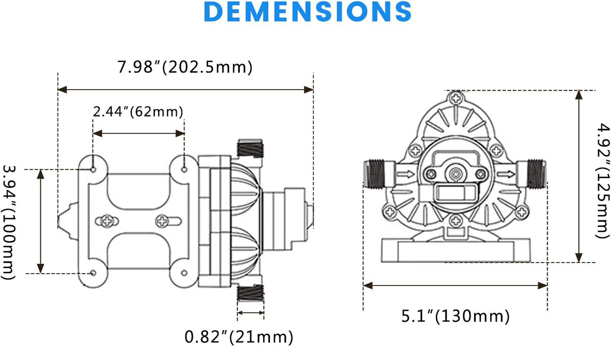 12 Volt DC Self Priming Transfer Pump Pack of 2 V700534