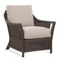 Black Blue and Cream Stripe Wide Armchair M306