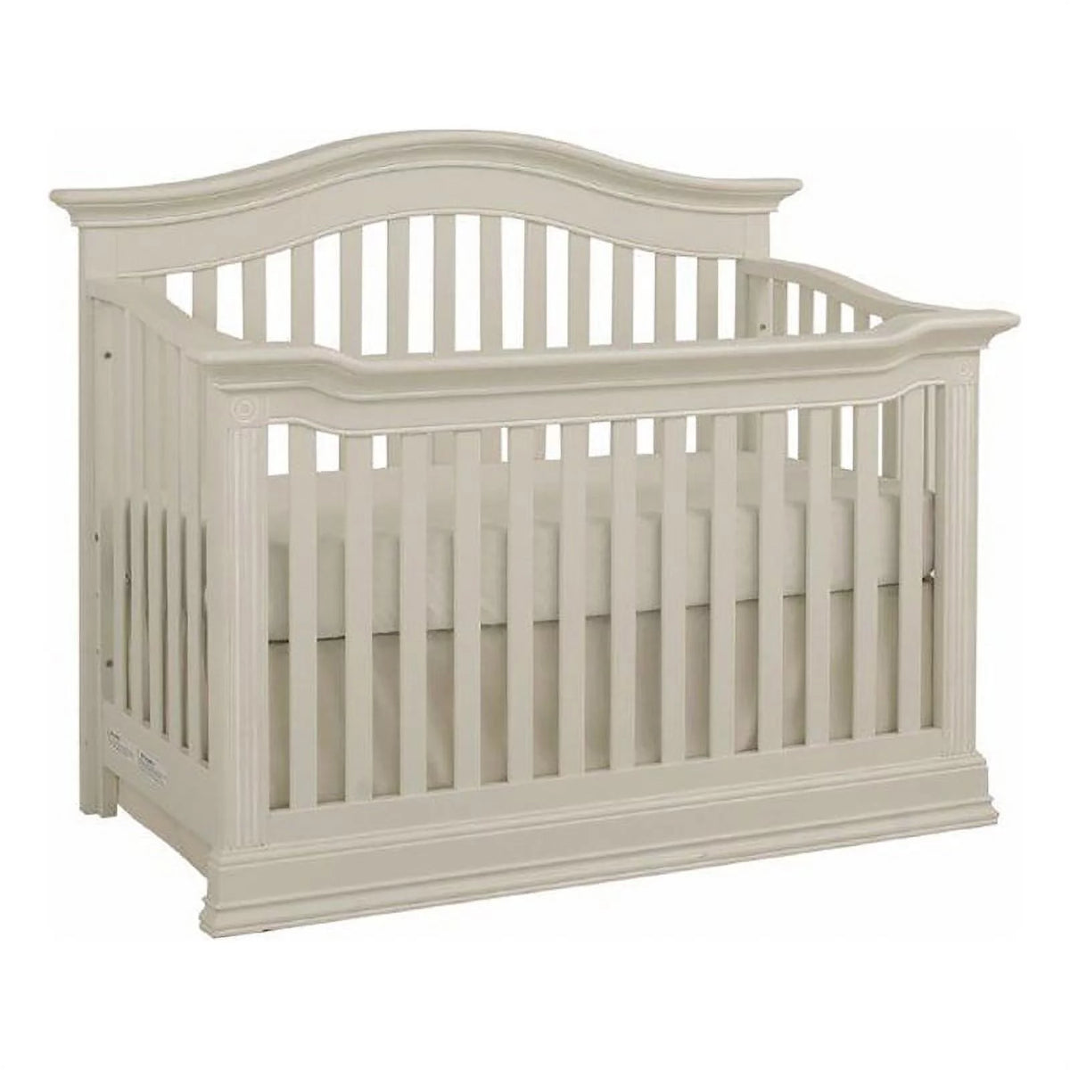 Glazed White 4-in-1 Convertible Wood Crib R606