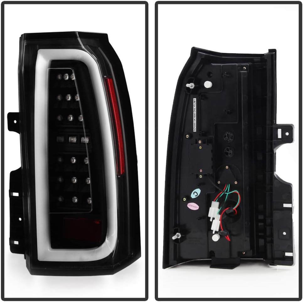 Black Full LED Tail Lights Pair Set E35163