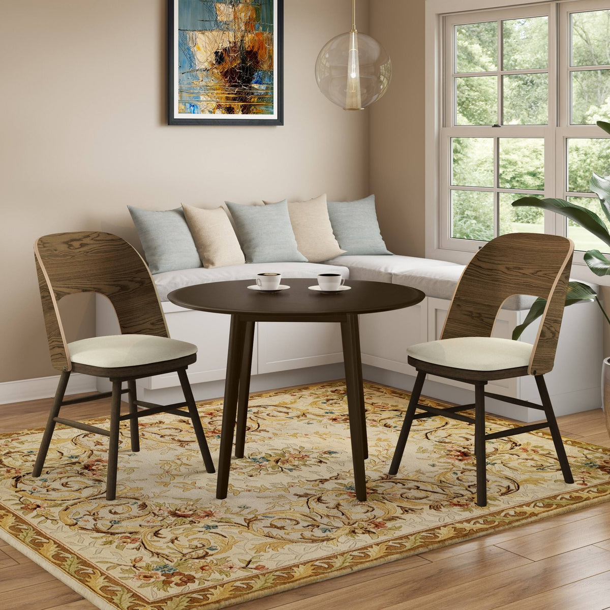 Kiwi Green Armless Side Chair Set of 2 Y68575